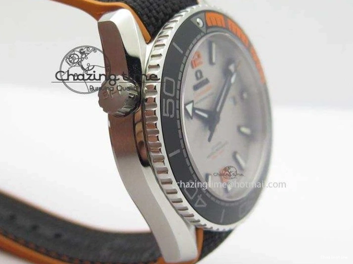 0102 ComfortFit 2016 Planet Ocean 45mm SS JHF Gray Dial On Nylon Strap A 8226